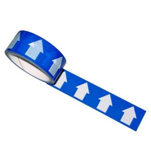 Regin REGA46 White Direction Arrow On Blue Tape 33 Metre Roll