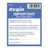 Regin REGP15 Important - Compartment Sticker Pack Of 8