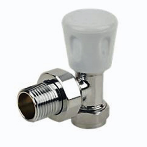 Radiator Valve 15mm x 1/2" Angled c/w 3/4 Union Nut